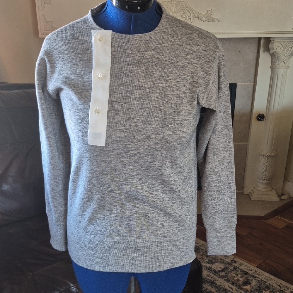 Bronson MFG. Gray 3  Button. Long Sleeve Henley.(1679A)